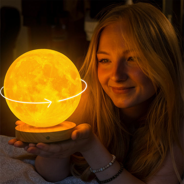 Drehende Mondlampe