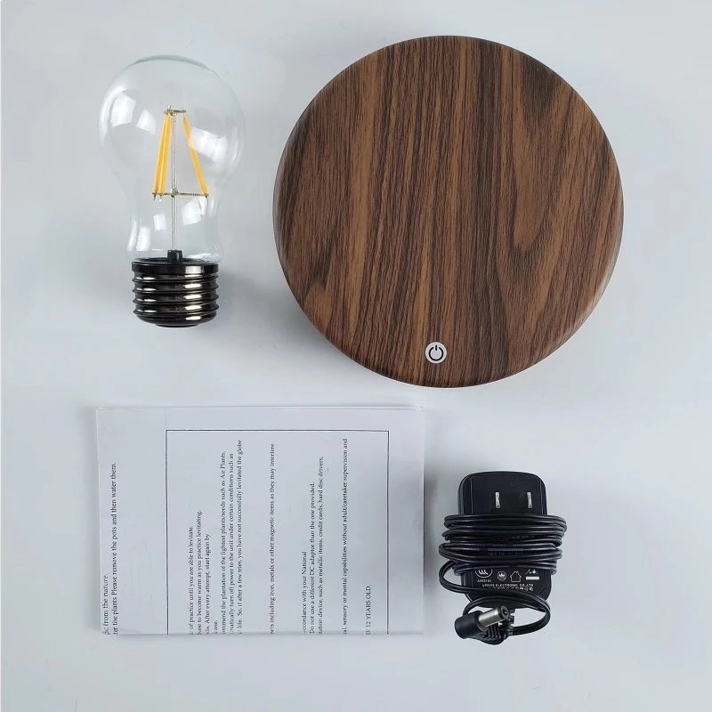 Schwebende Glühlampe